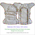 Ecoable Baby Hemp Night Fitted Cloth Diaper  One Size