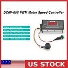 Dc6-60v 12v 24v 36v 48v 30a Pwm Dc Motor Speed Controller Start Stop Switch