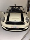 Barbie 2012 Mattel Ken s White Mini Cooper S Cabrio Car 16  My Cool Mini