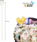 40 Pcs Metal Floral Place Card Holder 12 Inch Floral Picks Clip For Flower