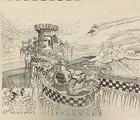 My Final Cottage 16   x20   b w Line Drawing Lt   d Edition Print By S r schwengel
