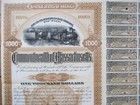 Commonwealth Of Massachusetts 1896 Railroad Crossing Gold Bond Certificate  Ma