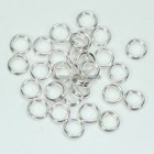 Wholesale 1000pcs 4 5 6 7 8 10mm Metal Double Split Jump Rings Silver gold Plt