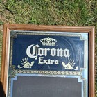 Vintage Corona Extra Beer Chalkboard Mirror Wood Frame Bar Sign 18x28 Beeco