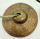 Vtg Buddhist Brass Tibetan Tingsha Cymbals Chimes Prayer Bells  nice 