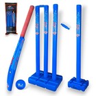 Plastic Cricket Set For Kids   Adults - Beach   Backyard Fun  Bat  Ball  Stumps