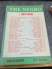 Rare  The Negro A Review Published St  Louis  Mo Dec 1944