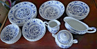    blue Nordic    - J   G Meakin - Made In England - Vintage Blue White Dinnerware