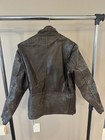Mens Vintage 1970   s Leather Jacket Motorcyle Cafe Racer Talon Zipper Size Large