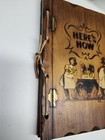 1941 Here s How Bar Cocktail Drink Recipe Book  Wood Cover Vintage- Near Mint