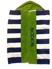 Pottery Barn Kids Hooded Towel Blue   White Stripe 100  Cotton Boat Boden