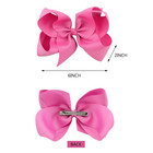 20pcs 6 Inch Hair Bows For Girls  Grosgrain Ribbon Hair Clips