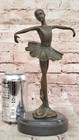 Art Deco Hot Cast Bronze Graceful Ballerina Ballet Sculpture Signed Milo Figure