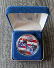 2002 Towers Of Light  1 Oz Silver Dollar Colorized Coin With Case