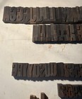 Letterpress Wood Type Various Sizes 110  Piece Lot