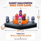 Wellcomer 10ft Inflatable Ring Toss Game     Halloween Theme Carnival Outdoor Fun