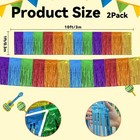 Fiesta Party Decorations - 2 10ft X 1ft  Purple Blue Green Red Orange Yellow
