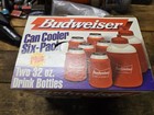 6 Vtg Red Budweiser Beer Tuffoam Koozie Can Holder Cooler Coozies Foam Brand New