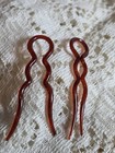 Vintage Hair Accessories Lucite Tortoise Shell Korean Comb Celluloid 1940s Pins 