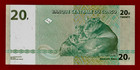 20 Francs 2003 Congo Unc Note  p-94a  Prefix  Ja - H  tel Des Monnaies  Kinshasa