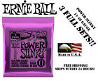   3 Sets Ernie Ball 2220 Power Slinky Electric Guitar Strings 11-48  