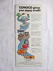 Conoco Oil Touraide Gousha Company 1969 North Dakota Folding Road Map Vintage
