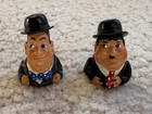 Nib Vtg Stan Laurel Oliver Hardy Stephen Frost Uk Pewter Thimbles Hats Lift