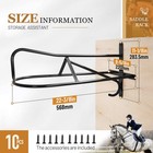 2 Pcs Saddle Rack Wall Mounted Stand For Western Saddles Horses  Screws Included