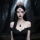Crystal Tiaras Crown For Women Birthday Halloween Gothic Evil Vampire Tiara
