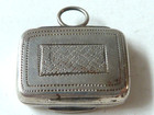 English Sterling 1823 Recangular Vinaigrette  L    Co  Birmingham