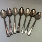 7 Place Oval Soup Spoons Del Mar 1881 Rogers Oneida Ltd Silverplate 7 1 8 