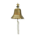 Vintage Style 7  Solid Brass Wall Bell Dinner School Nautical Decor Heavy Duty