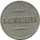 Butte  Montana Mt A  J  Mullins Saloon Maverick Good For 12     Trade Token