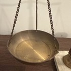 Brass Balance Scales On Marble Base