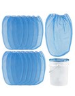 12 Pack 5 Gallon Paint   Liquid Strainer Filter Bags  Pure Blue Fine Nylon Mesh