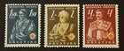 Travelstamps  1941 Croatia Stamps Scott  b3-b5 - Red Cross Semi-postal Mnh mogh
