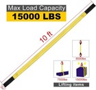 Heavy Duty Lift Sling Straps  10 x2    15 000 Lbs Capacity  2pks Recovery Straps