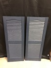 Mid America  Louver Vinyl Shutters 14 5in  X 39 In Midnight Blue