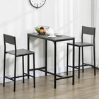 3 Piece Bar Table And Chairs dining Table Set For 2 counter Height Kitchen Table