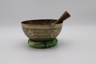 Buddha Eye 8 Inches Mantra Carve  Singing Bowl From Nepal-tibetan Singing Bowls