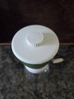 Federal Housewares Spice Nut Grinder Chopper Harvest Gold Glass With Lid Vintage