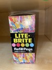 Vintage Original Hasbro Lite-brite 1979 Game Refill Pegs 240 Count  5465 Sealed