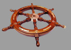 Brass 12 Inch Wooden Nautical Ship Wheel Nautical Home Handcrafted Decoration