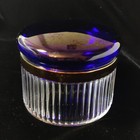 Vintage Vanity Powder Jar With Cobalt Blue Glass Lid  Victoria s Secret