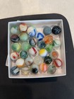 Vintage Glass Estate Marbles   Random Lot Of 30 Akro Peltier Vitro Christesen  