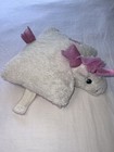 Pillow Pets Unicorn Plush Pillow White Pink Magical Stuffed Animal Soft Euc