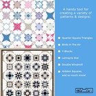 Bloc Loc Rulers For Quilting  Half Square  Triangle Quilting Ruler 6 1 2 