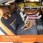 Dog Car Seat Cover   Hard Bottom Pet Car Back Seat Extender Hammock Waterproof