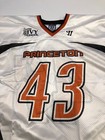 Game Worn Used Princeton Tigers Lacrosse Lax Jersey Size 2xl Warrior  43