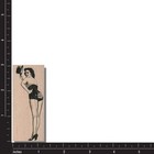 New Rubber Stamp Pretty Lady In Costume And Hat Dancer Marilyn Movie Star Dance